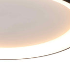 M8639 Niseko II Ring LED Flush Ceiling Light 90cm Remote Control Black