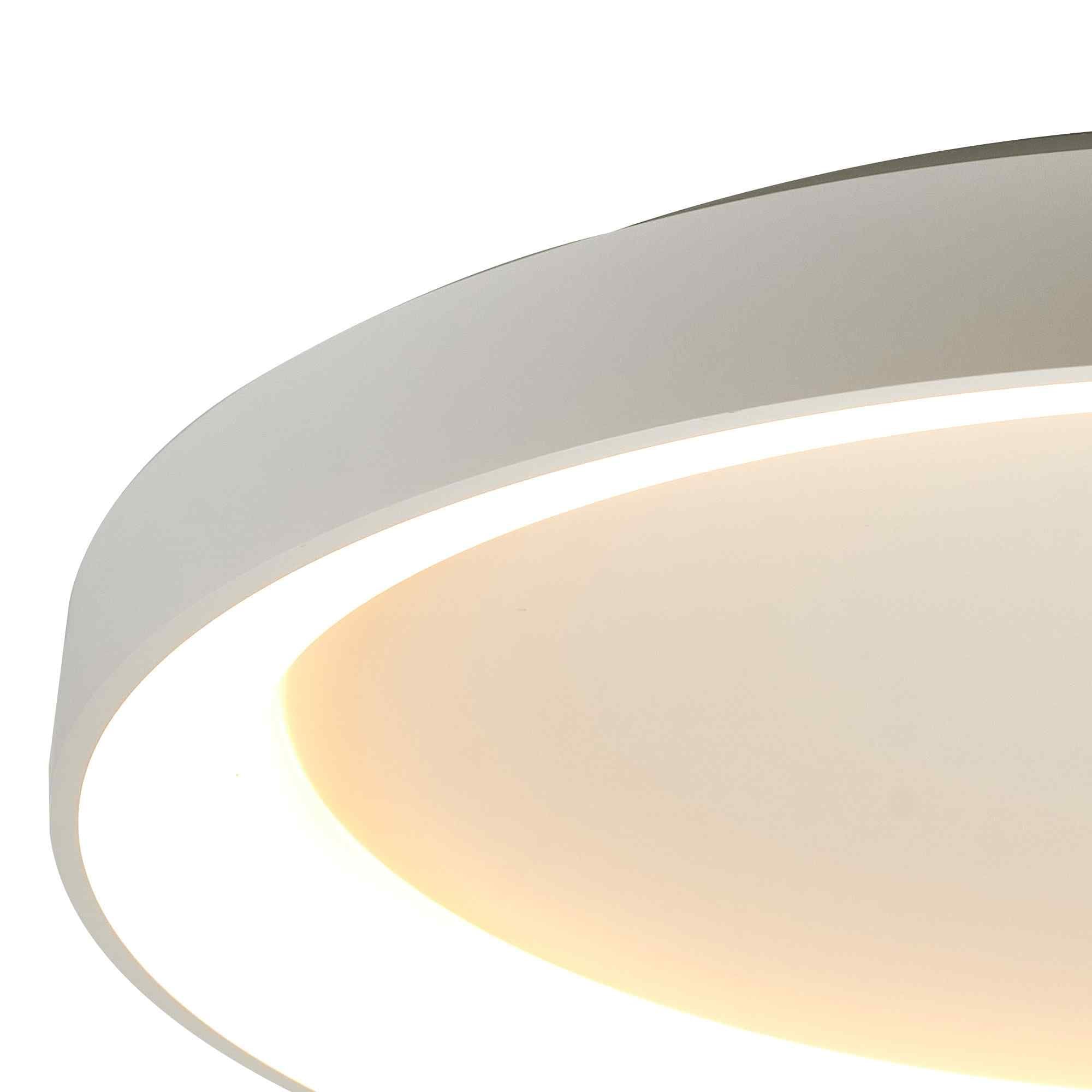M8637 Niseko II Ring LED Flush Ceiling Light 90cm Remote Control White