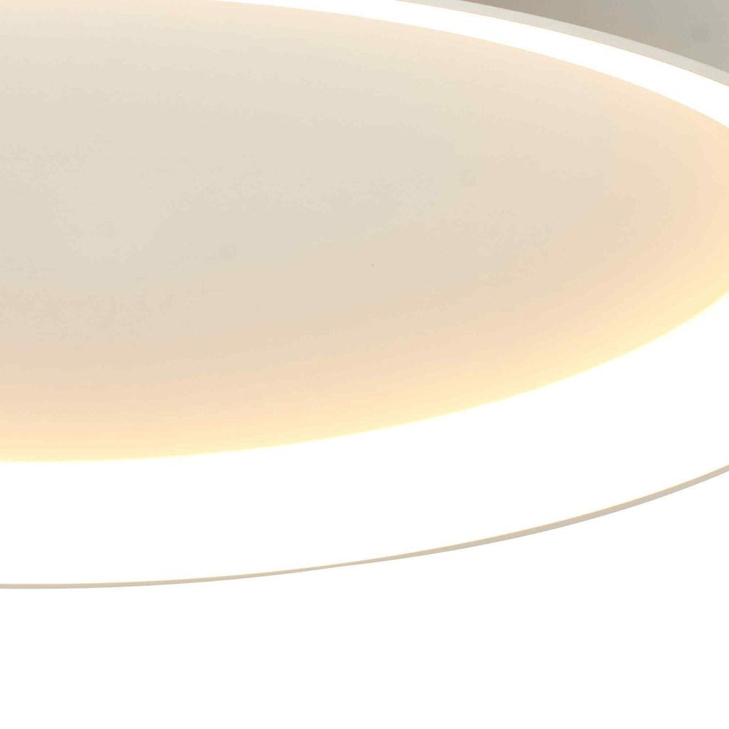 M8637 Niseko II Ring LED Flush Ceiling Light 90cm Remote Control White