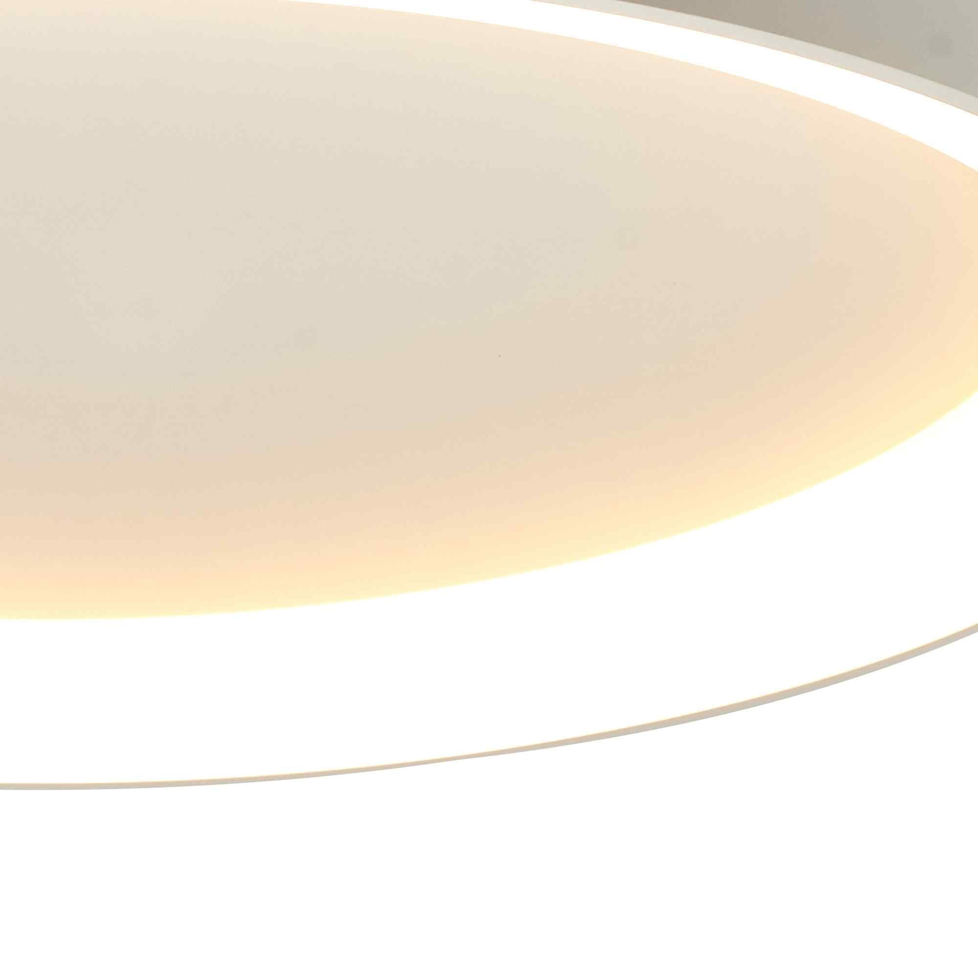 M8637 Niseko II Ring LED Flush Ceiling Light 90cm Remote Control White