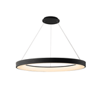 M8646 Niseko II Ring LED Pendant 90cm Remote Control Black