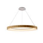 M8648 Niseko II Ring LED Pendant 90cm Remote Control Wood