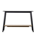 109476 Black Oak Veneer Console Table