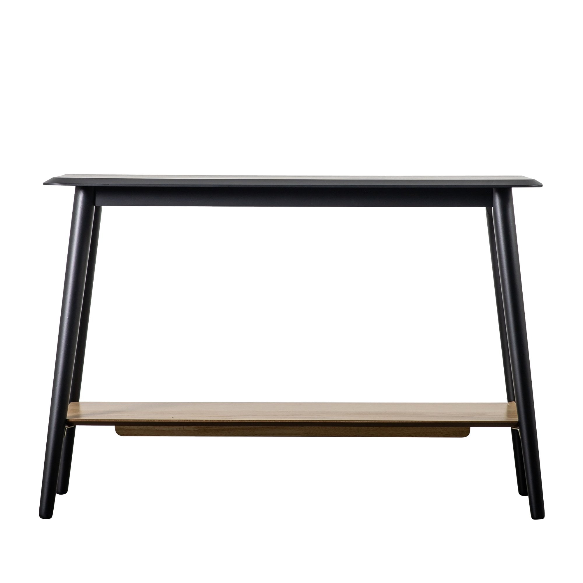109476 Black Oak Veneer Console Table