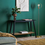 109476 Black Oak Veneer Console Table