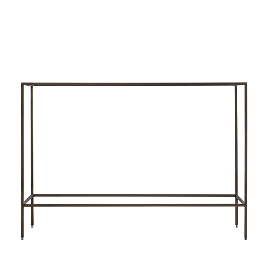 109487 Antique Bronze Plate Console Table