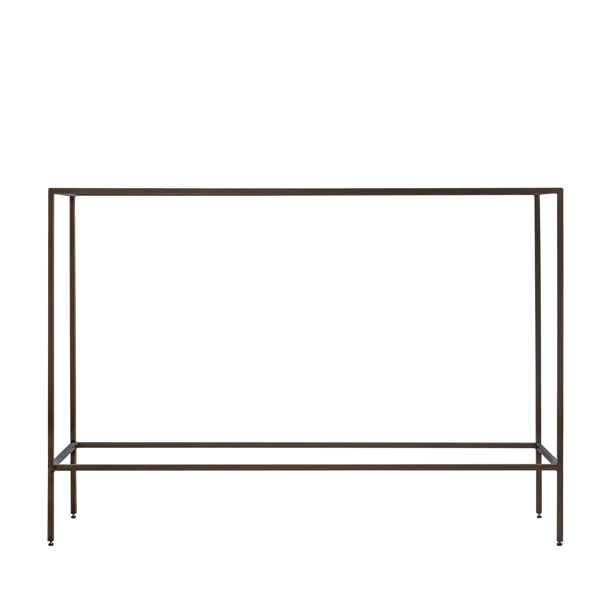109487 Antique Bronze Plate Console Table