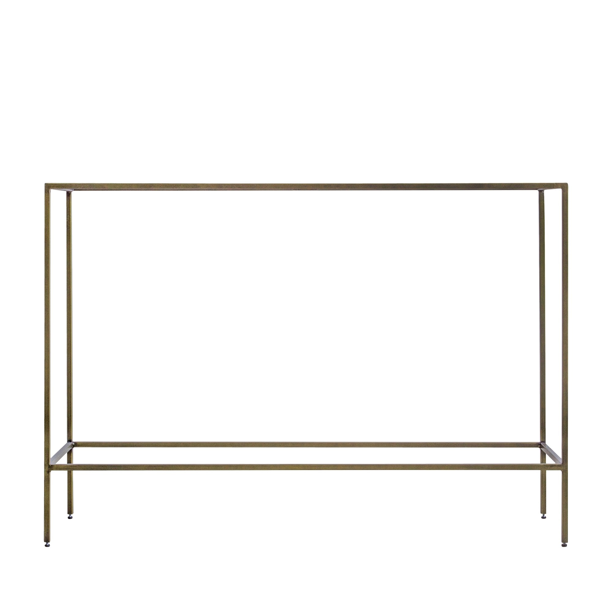 109488 Champagne Gold Console Table