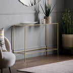109488 Champagne Gold Console Table