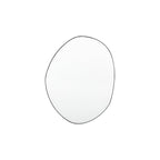 109542 Matt Black Oval Mirror