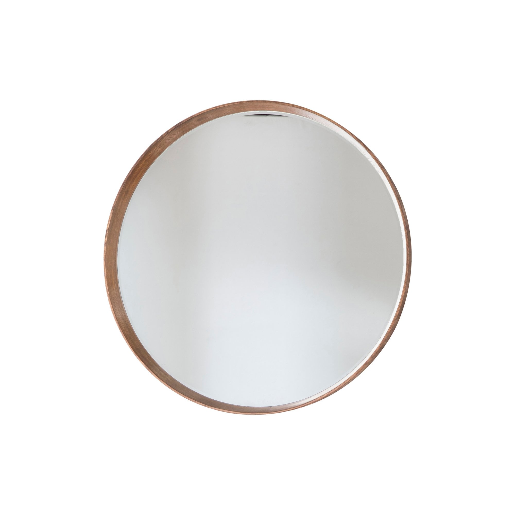109661 Solid Oak Large Round Mirror