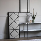 109747 Matt Black Rectangular Mirror
