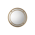 109752 Antique Gold Round Mirror