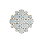 109774 Satin Gold Interlinking Decorative Mirror