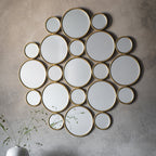 109774 Satin Gold Interlinking Decorative Mirror
