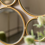 109774 Satin Gold Interlinking Decorative Mirror