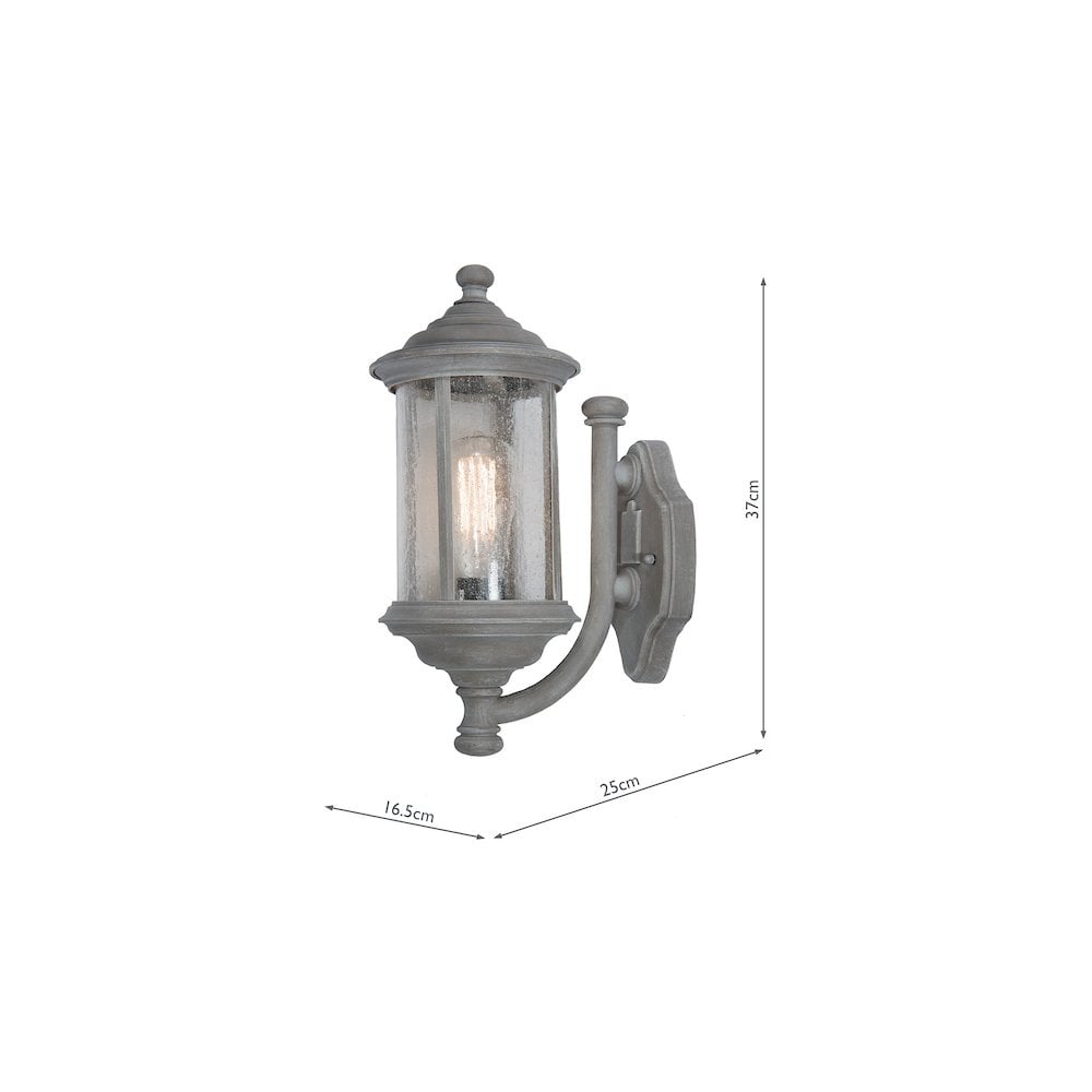 Brompton Outdoor Wall Lantern Matt Grey
