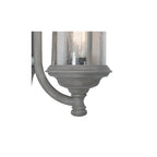 Dar BRO1661 Brompton Outdoor Wall Lantern Matt Grey