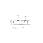 Dar ACA0544 Academy Pendant Stainless Steel