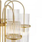 ENI1335 Eniola 9 Light Pendant Natural Brass and Glass