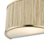 FEN0935 Fenella 2 Light Wall Light Gold Leaf and Seagrass