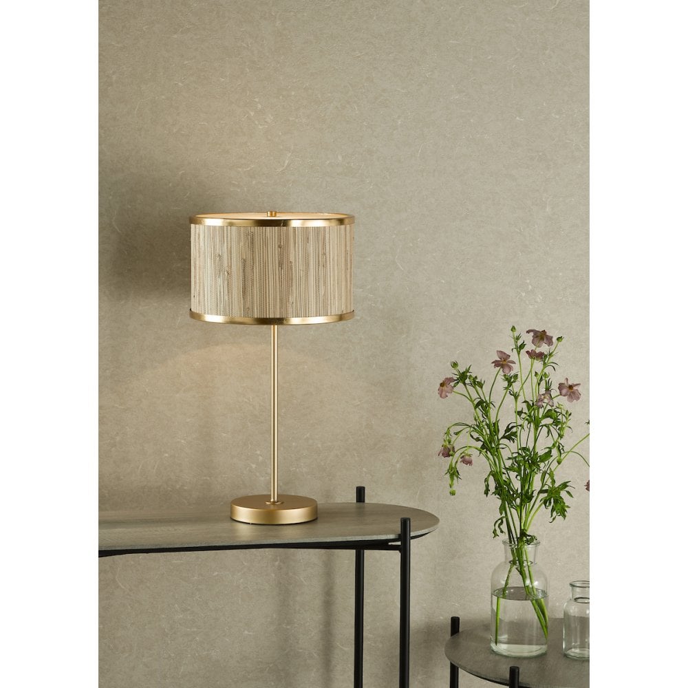 FEN4235 Fenella Table Lamp Gold Leaf