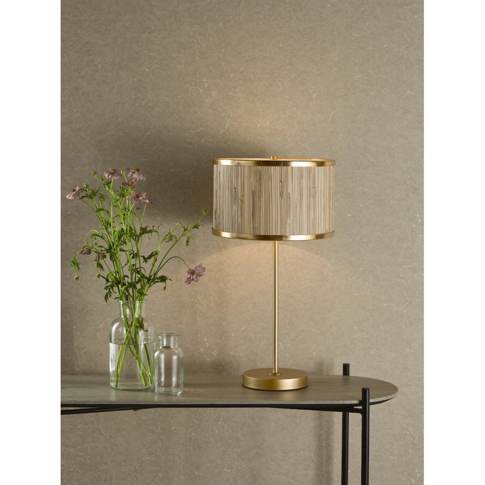 FEN4235 Fenella Table Lamp Gold Leaf