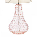 KRI4203 Kristina Table Lamp Pink Glass With Shade