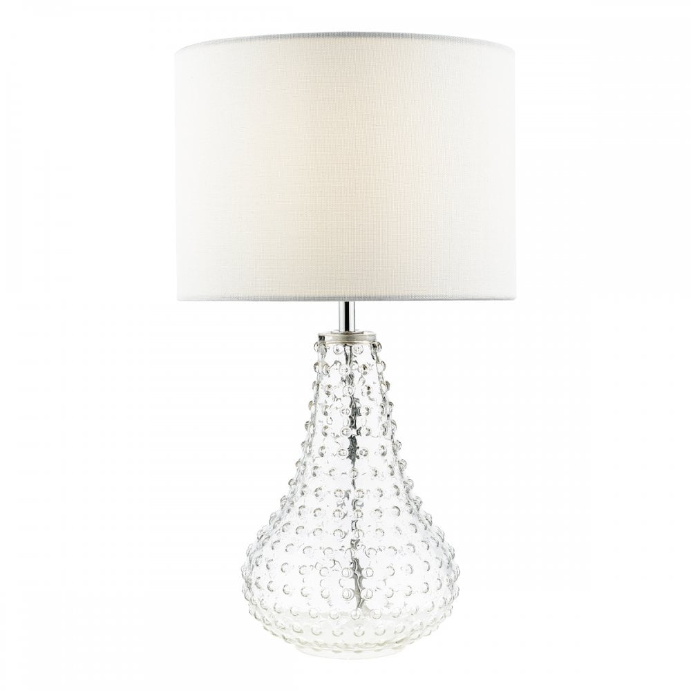 KRI4208 Kristina Table Lamp Textured Glass With Shade