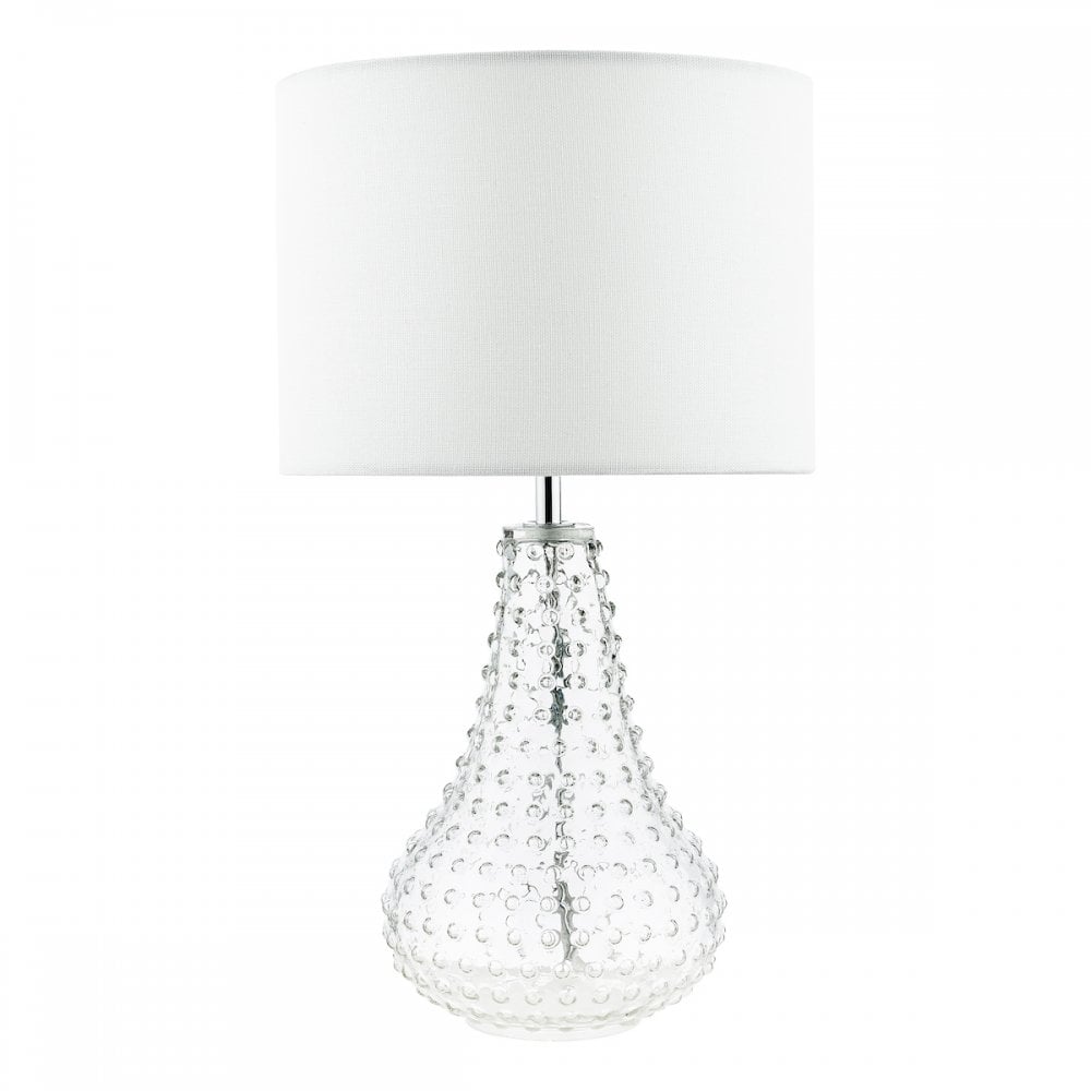 KRI4208 Kristina Table Lamp Textured Glass With Shade