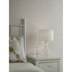 KRI4208 Kristina Table Lamp Textured Glass With Shade