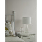 KRI4208 Kristina Table Lamp Textured Glass With Shade