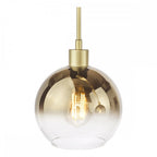 LYC0335 Lycia 3 Light Bar Pendant Satin Gold and Gold Ombre Glass