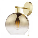 LYC0735 Lycia Wall Light Satin Gold and Gold Ombre Glass (S)