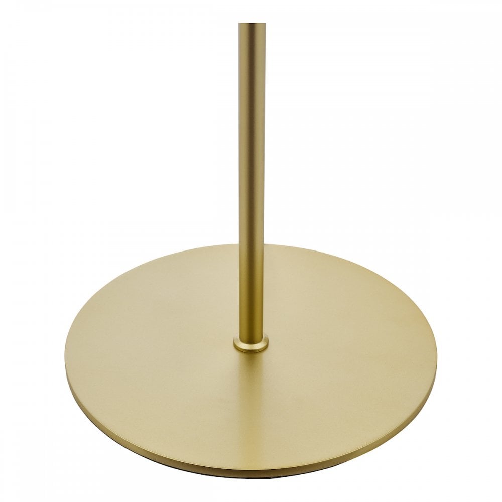 Lycia 3 Light Floor  Lamp Satin Gold and Gold Ombre Glass