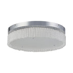 IL80056 Aiden 50cm Round Flush Ceiling 30W LED Polished Chrome/Glass