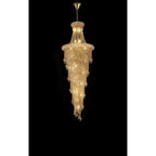 IL32116 Alexandra Pendant 4 Layer Spiral 25 Light E14 Gold/Crystal