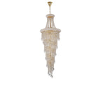 IL32116 Alexandra Pendant 4 Layer Spiral 25 Light E14 Gold/Crystal
