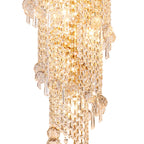 IL32116 Alexandra Pendant 4 Layer Spiral 25 Light E14 Gold/Crystal
