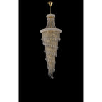 IL32116 Alexandra Pendant 4 Layer Spiral 25 Light E14 Gold/Crystal