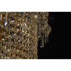 IL32116 Alexandra Pendant 4 Layer Spiral 25 Light E14 Gold/Crystal