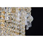 IL32116 Alexandra Pendant 4 Layer Spiral 25 Light E14 Gold/Crystal