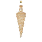 IL32117 Alexandra Pendant 4 Layer Spiral 49 Light E14 Gold/Crystal