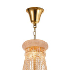 IL32117 Alexandra Pendant 4 Layer Spiral 49 Light E14 Gold/Crystal