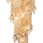 IL32117 Alexandra Pendant 4 Layer Spiral 49 Light E14 Gold/Crystal