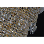 IL32117 Alexandra Pendant 4 Layer Spiral 49 Light E14 Gold/Crystal