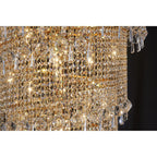 IL32117 Alexandra Pendant 4 Layer Spiral 49 Light E14 Gold/Crystal