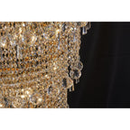IL32117 Alexandra Pendant 4 Layer Spiral 49 Light E14 Gold/Crystal
