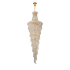 IL32118 Alexandra Pendant 7 Layer Spiral 63 Light E14 Gold/Crystal