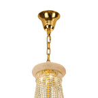 IL32118 Alexandra Pendant 7 Layer Spiral 63 Light E14 Gold/Crystal